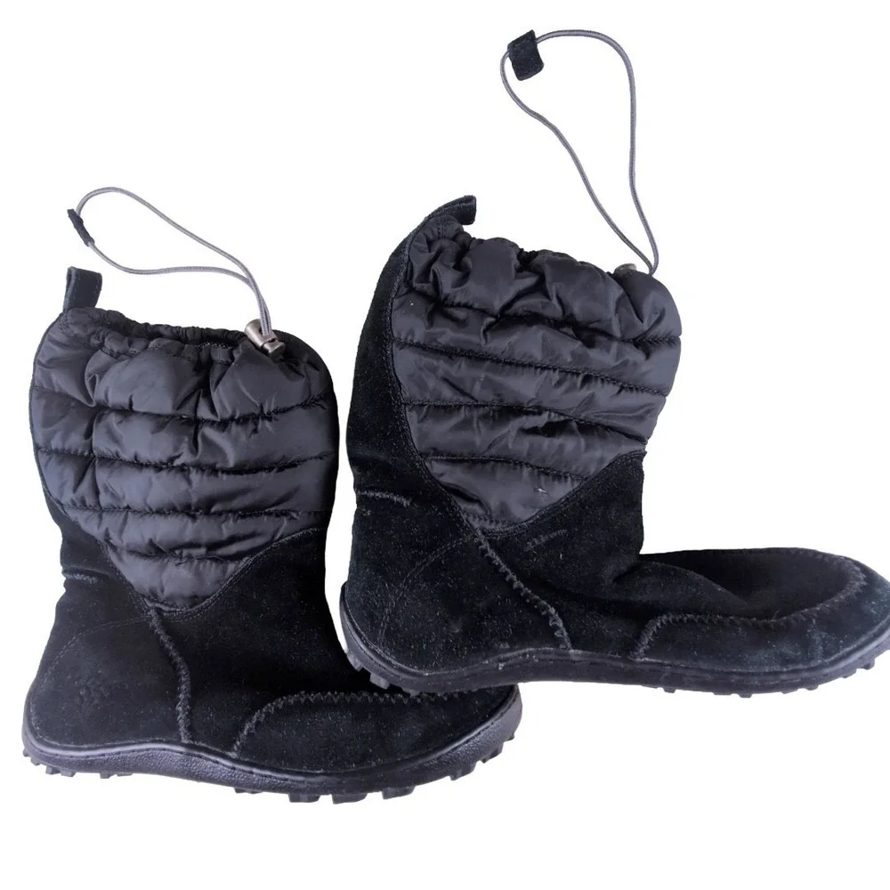Columbia Women's Black Minx‎ Moccasin Winter Boots Waterproof Omni- Heat Size 9